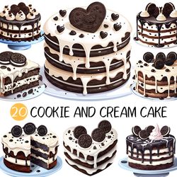 cookies and cream cake png | sweets dessert clip art sweets illustration chunky white chocolate syrup heart piece