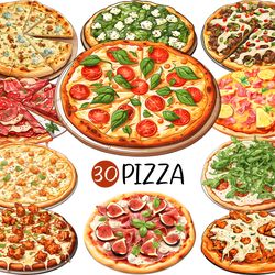 pizza png | food clipart recipe pepperoni hawaiian arugula pulled pork bbq cheese chicken margherita meat lovers taco