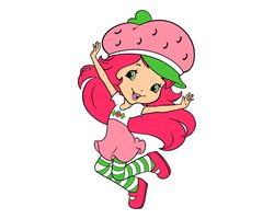 strawberry shortcake berry bitty adventures svg dxf eps pdf png, cricut, cutting file, vector, clipart