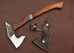 handmade carbon steel custom viking eagle art hatchet camping axe throwing axe