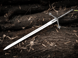 handmade scottish claymore sword j2 steel highland claymore black master sword personalized sword anniversary gift