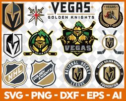 vegas golden knight bundle svg, bundle nhl hockey svg, nhl hockey svg, sport svg, nhl svg