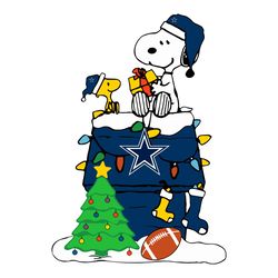 snoopy merry christmas nfl dallas cowboys svg