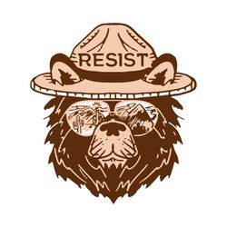 smokey bear resist svg