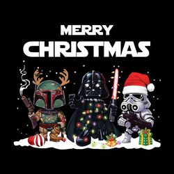 stars war merry christmas png boba fett darth vader stormtrooper christmas special