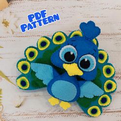 felt peacock pattern pdf peacock ornament felt bird pattern felt ornaments patterns pattern felt felt animal pattern