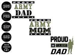 military/ army dad/army mom-layered digital downloads for cricut, silhouette etc.. svg| eps| dxf| png| files