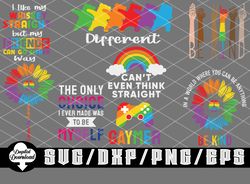 lgbt pride bundle-layered digital downloads for cricut, silhouette etc.. svg| eps| dxf| png| files