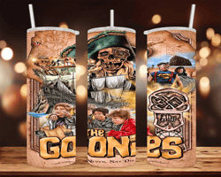 20 oz skinny tumbler wrap-/ goonies never say die /sublimation design / png file