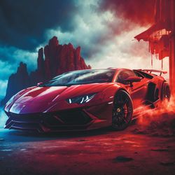 lamborghini digital art | artdigital | lamborghini poster | car print | car poster | car gift