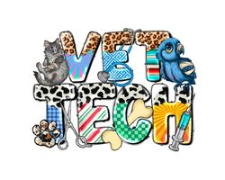 vet tech png sublimation design download, veterinarian png, veterinarian assistant png
