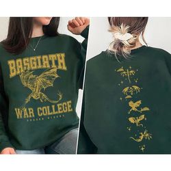 fourth wing double-sided sweatshirt, basgiath war college shirt, basgiath war college gift, fourth wing shirt