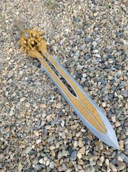 handmade god of war's olympus's sword, dubbed "a legendary weapon for the gods," is a non-functional anime sword. gift f