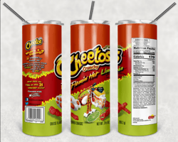 cheetos flamin hot 20oz skinny tumbler design 2