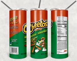 cheetos flamin hot 20oz skinny tumbler design 3