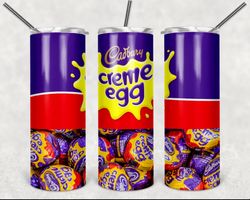 cadbury creme egg 20oz skinny tumbler design