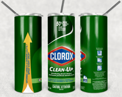 clorox clean up 20oz skinny tumbler design