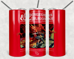 dungeons & dragons 20oz skinny tumbler design