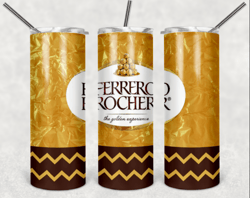 ferrero rocher 20oz skinny tumbler design