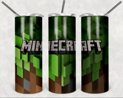 minecraft 20oz skinny tumbler design