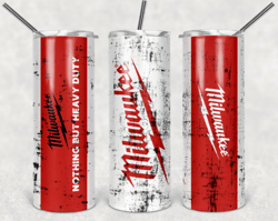 milwaukee 20oz skinny tumbler design 2 designs included dirty and clean