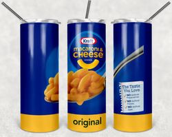 kraft mac & cheese 20oz skinny tumbler design