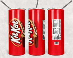 kit-kat 20oz skinny tumbler design