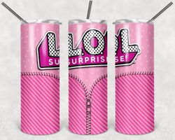 lol surprise 20oz skinny tumbler design