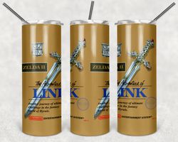 link ii nes 20oz skinny tumbler design