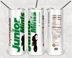 junior mints 20oz skinny tumbler design