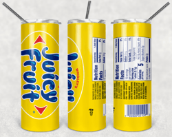 juicy fruit 20oz skinny tumbler design