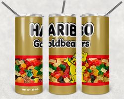 haribo gummy bears 20oz skinny tumbler design
