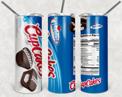 hostess cupcakes 20oz skinny tumbler design