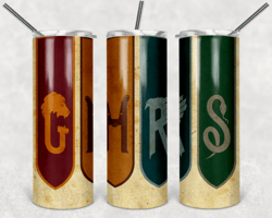 harry potter banners 20oz skinny tumbler design