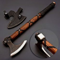 custom hand forged carbon steel original ragnar lothbrok viking axe gift for him