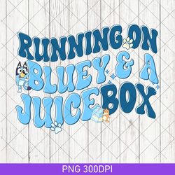 vintage running on bluey and iced coffee png, bluey bingo birthday gift png, running on bluey png, bluey mothers day png