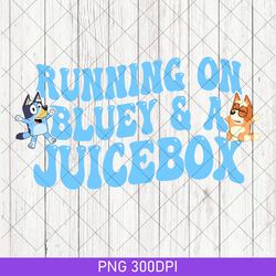 running on bluey and iced coffee png, running on bluey png, bluey bingo birthday gift bluey png, bluey family png