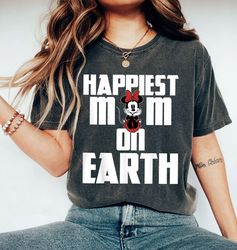 disney happiest mama on earth shirt, minnie ears mom shirt, mother's day gift, retro disney shirt , disney mom gift, dis