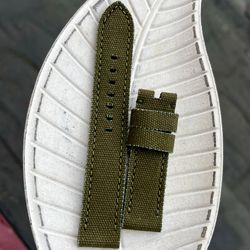 canvas dark olive strap