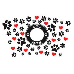 Paw Print Starbucks Dog Mom Full Wrap Svg, Trending Svg, Paw Print Wrap, Dog Mom Full Wrap, Starbucks Paw Print, Paw Pri