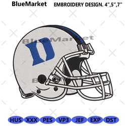 duke blue devils helmet machine embroidery design