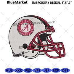 alabama crimson tide helmet embroidery design file