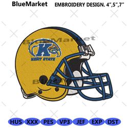 kent state golden flashes helmet machine embroidery design