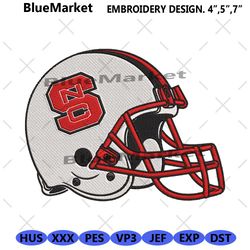 nc state wolfpack helmet embroidery digitizing instant download