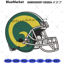 colorado state rams helmet machine embroidery digitizing