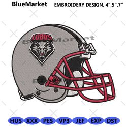 new mexico lobos helmet embroidery instant download