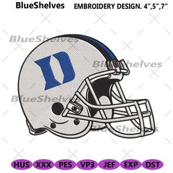 Duke Blue Devils Helmet Machine Embroidery Design