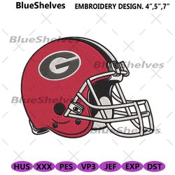 georgia bulldogs helmet machine embroidery digitizing