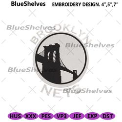 brooklyn nets logo embroidery files, brooklyn nets embroidery instant files, brooklyn nets nba embroidery designs downlo