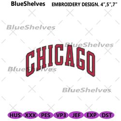 nba chicago bulls wordmark embroidery files, chicago bulls machien embroidery instant digital download files, nba team e